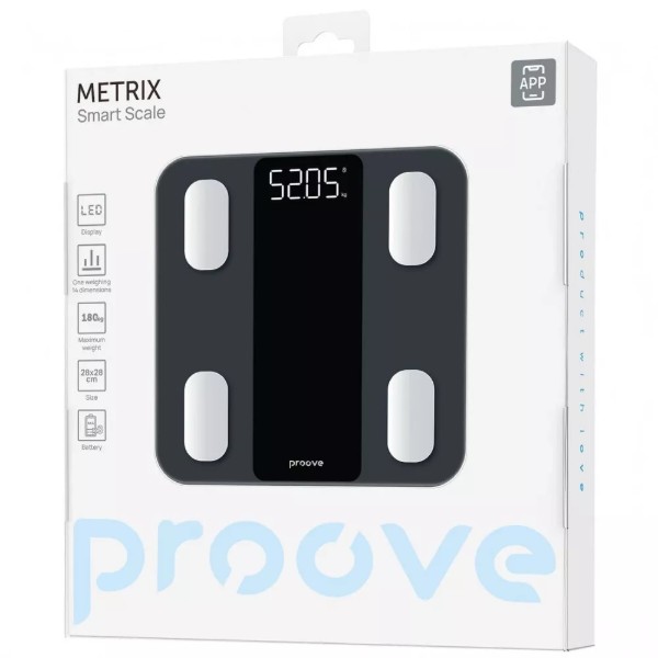 Фото - Смарт-весы напольные Proove Metrix gray (SSMX20000003)
